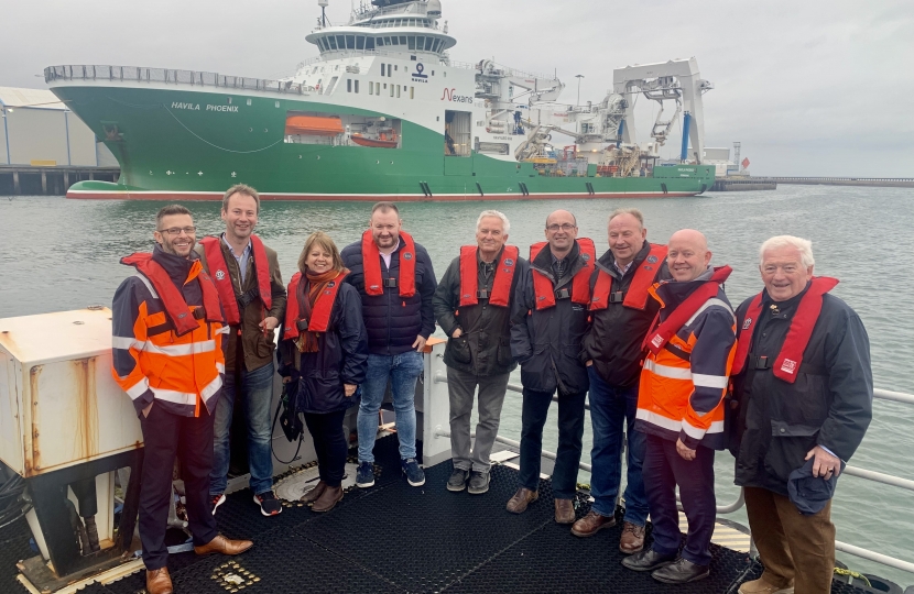 council cabinet at the port of Blyth