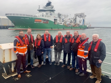 council cabinet at the port of Blyth