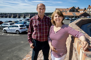 Cllrs John Riddle and Catherine Seymour